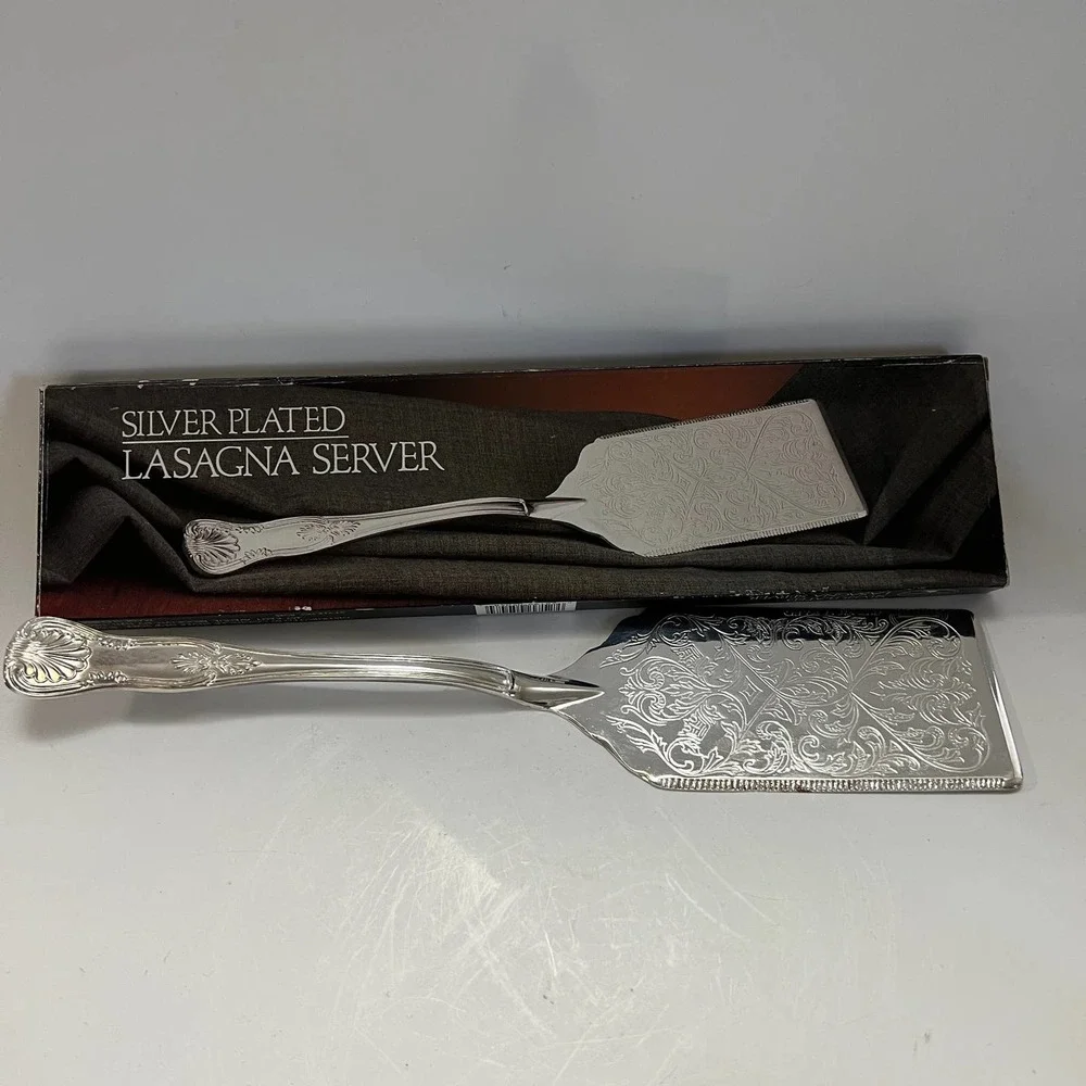 Godinger Silver Lasagna Server Silver Plated 1987 No. 5048 Vintage